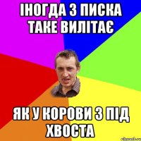 іногда з писка таке вилітає як у корови з під хвоста