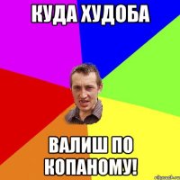 куда худоба валиш по копаному!