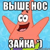 выше нос зайка *)