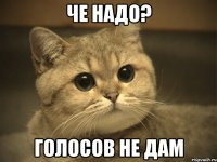 че надо? голосов не дам