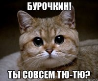 бурочкин! ты совсем тю-тю?