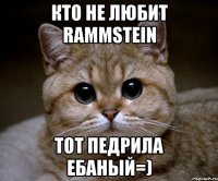 кто не любит rammstein тот педрила ебаный=)