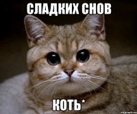 сладких снов коть*