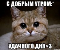 с добрым утром:* удачного дня<3