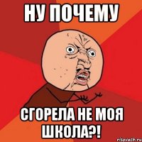 ну почему сгорела не моя школа?!