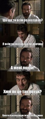 Шо ще ти всім розказував? Я всім розказав, шо ти дрочиш А мені похуй! Хмм як це так похуй? Просто я розказав як ти відсосав у мене