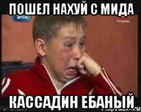 пошел нахуй с мида кассадин ебаный