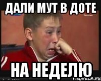 дали мут в доте на неделю