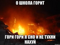 о школа горит гори гори я сно и не тухни нахуй