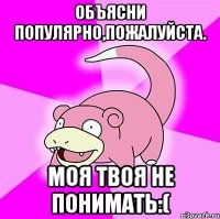 объясни популярно,пожалуйста. моя твоя не понимать:(