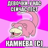 девочки, у нас сейчас тест камнева (с)