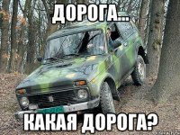 дорога... какая дорога?