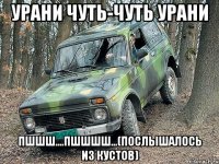 урани чуть-чуть урани пшшш....пшшшш...(послышалось из кустов)