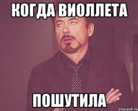 когда виоллета пошутила