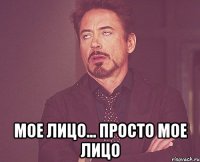  мое лицо... просто мое лицо