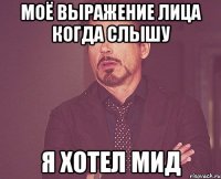 моё выражение лица когда слышу я хотел мид