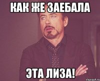 как же заебала эта лиза!