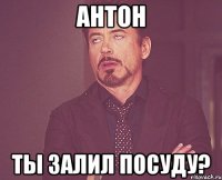 антон ты залил посуду?