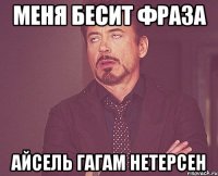меня бесит фраза айсель гагам нетерсен