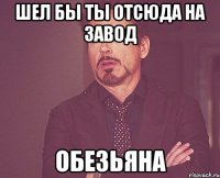 шел бы ты отсюда на завод обезьяна