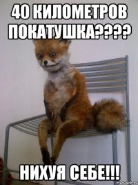 40 километров покатушка??? нихуя себе!!!