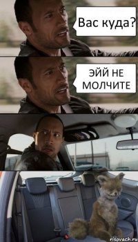 Вас куда? ЭЙЙ НЕ МОЛЧИТЕ