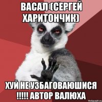 васал (сергей харитончик) хуй не узбаговаюшися !!! автор валюха