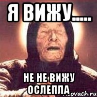 я вижу..... не не вижу ослепла