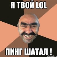 я твой lol пинг шатал !