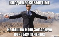 когда neokosmotime не нашла мою запасную коробку печенюх