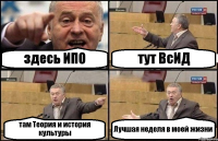 здесь ИПО тут ВсИД там Теория и история культуры Лучшая неделя в моей жизни