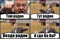 Там радио Тут радио Везде радио А где Ga Ga?