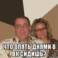  что опять днями в вк сидишь?