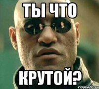 ты что крутой?