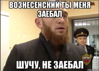 вознесенский ты меня заебал шучу, не заебал