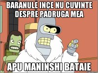 baranule ince nu cuvinte despre padruga mea apu maninshi bataie