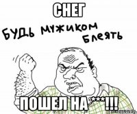 СНЕГ пошел На ***!!!