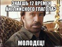 знаешь 12 времен английского глагола? молодец!