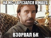 на мс-1 врезался в maus, взорвал бк