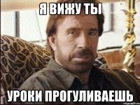я вижу ты уроки прогуливаешь