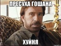 пресуха гошана хуйня