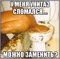 у меня унитаз сломался.... можно заменить?