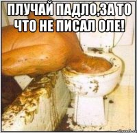 Плучай падло,за то что не писал Оле! 