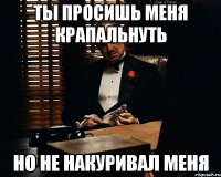 ты просишь меня крапальнуть но не накуривал меня