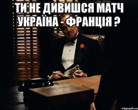 ти не дивишся матч Україна - Франція ? 