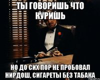 ТЫ ГОВОРИШЬ ЧТО КУРИШЬ НО ДО СИХ ПОР НЕ ПРОБОВАЛ НИРДОШ, СИГАРЕТЫ БЕЗ ТАБАКА