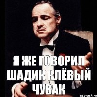 я же говорил Шадик клёвый чувак