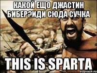 какой ещо джастин бибер?иди сюда сучка this is sparta