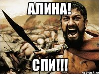 Алина! СПИ!!!