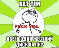 kat-tun всего один жесткий диск на пк?